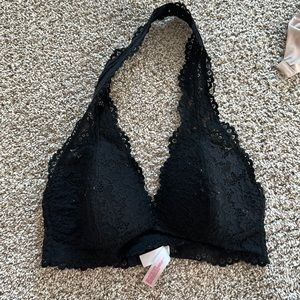 Target Xhilaration Black Lace Halter Bralette